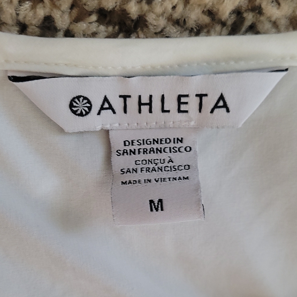 Athleta White Sleeveless Tank Top - Picture 2 of 7
